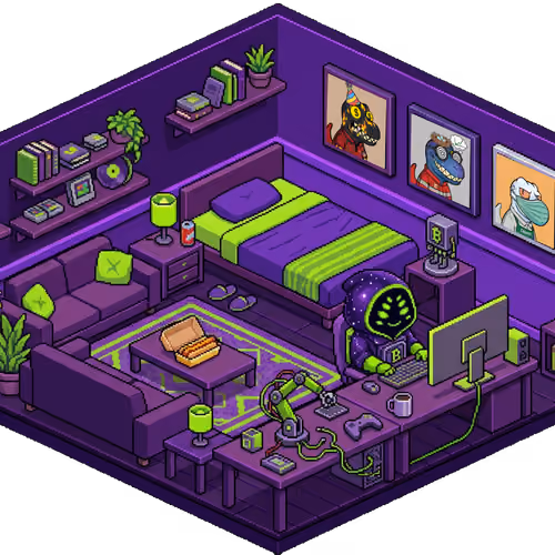 Pixel Hood Room · Mini #881