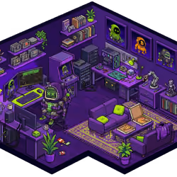 Pixel Hood Room · Mini #678