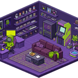 Pixel Hood Room · Mini #310