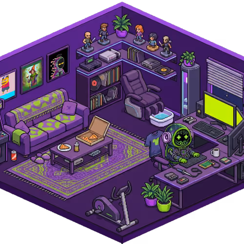 Pixel Hood Room · Mini #21