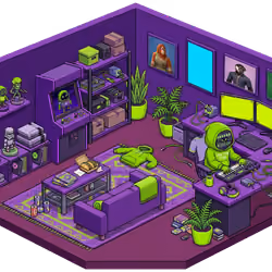 Pixel Hood Room · Mini #1048