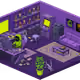 Pixel Hood Room · Mini #1229