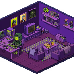Pixel Hood Room · Mini #105