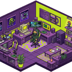 Pixel Hood Room · Mini #1195