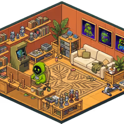 Pixel Hood Room · Mini #1250