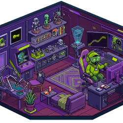 Pixel Hood Room · Mini #1238