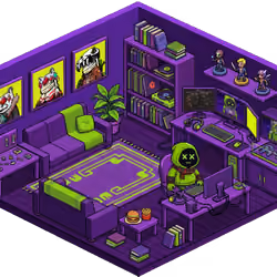Pixel Hood Room · Mini #1294