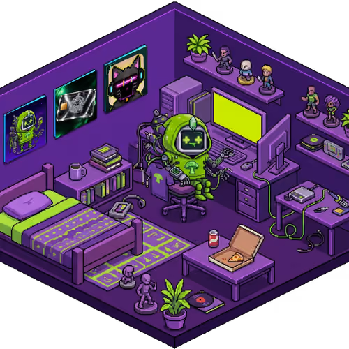 Pixel Hood Room · Mini #736