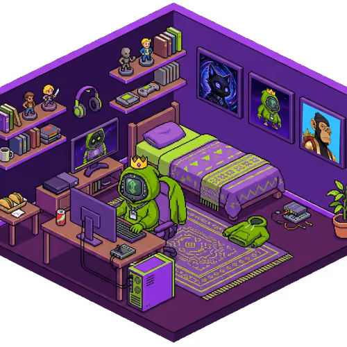Pixel Hood Room · Mini #1054