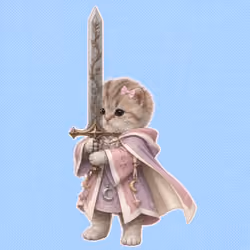 Knight Kitten #1074