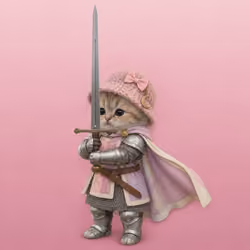 Knight Kitten #1043