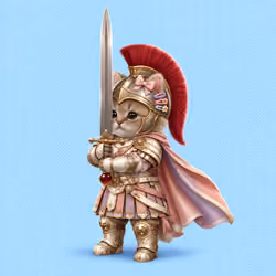 Knight Kitten #735