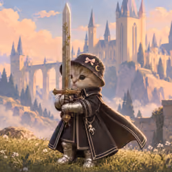 Knight Kitten #1073