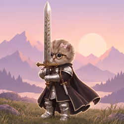 Knight Kitten #605