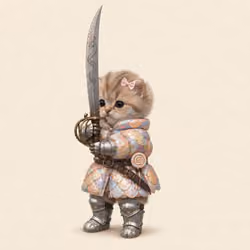 Knight Kitten #1027