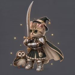 Knight Kitten #663