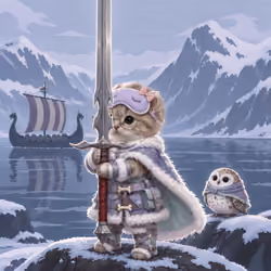 Knight Kitten #955