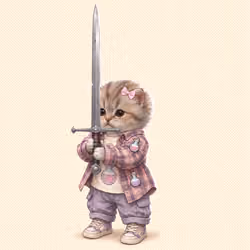 Knight Kitten #737