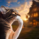 Thinking Cat #6999