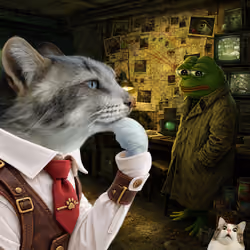 Thinking Cat #9143