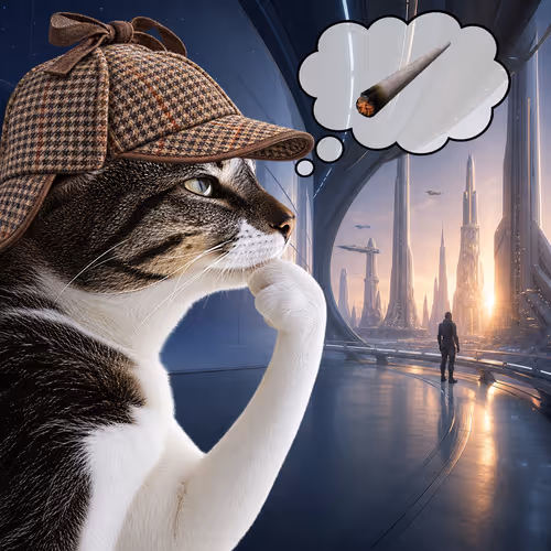Thinking Cat #5448