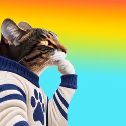 Thinking Cat #6252