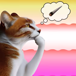 Thinking Cat #7276
