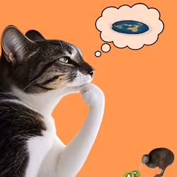 Thinking Cat #5845