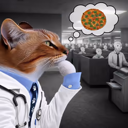 Thinking Cat #9980