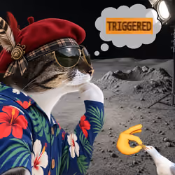 Thinking Cat #1500