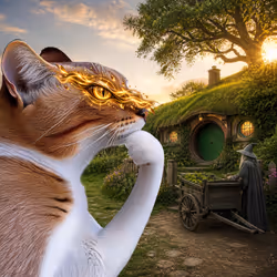 Thinking Cat #6256