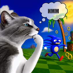 Thinking Cat #9833