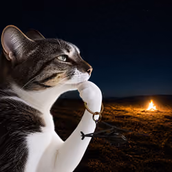 Thinking Cat #1908