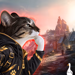 Thinking Cat #1890