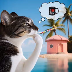 Thinking Cat #9573