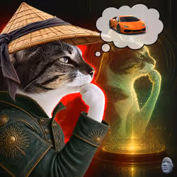 Thinking Cat #6528