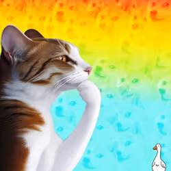 Thinking Cat #8156