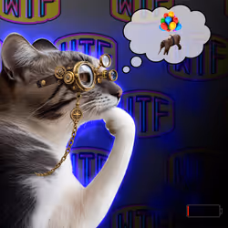Thinking Cat #7560