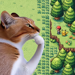 Thinking Cat #8808