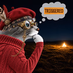 Thinking Cat #9367