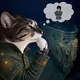 Thinking Cat #9708