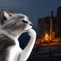 Thinking Cat #8794