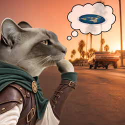 Thinking Cat #9570