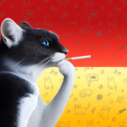 Thinking Cat #1494