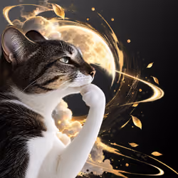 Thinking Cat #3197