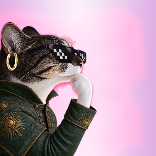 Thinking Cat #9887