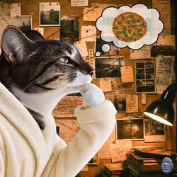 Thinking Cat #7057