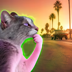 Thinking Cat #2816