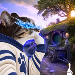 Thinking Cat #9458