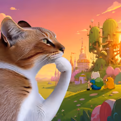 Thinking Cat #2638